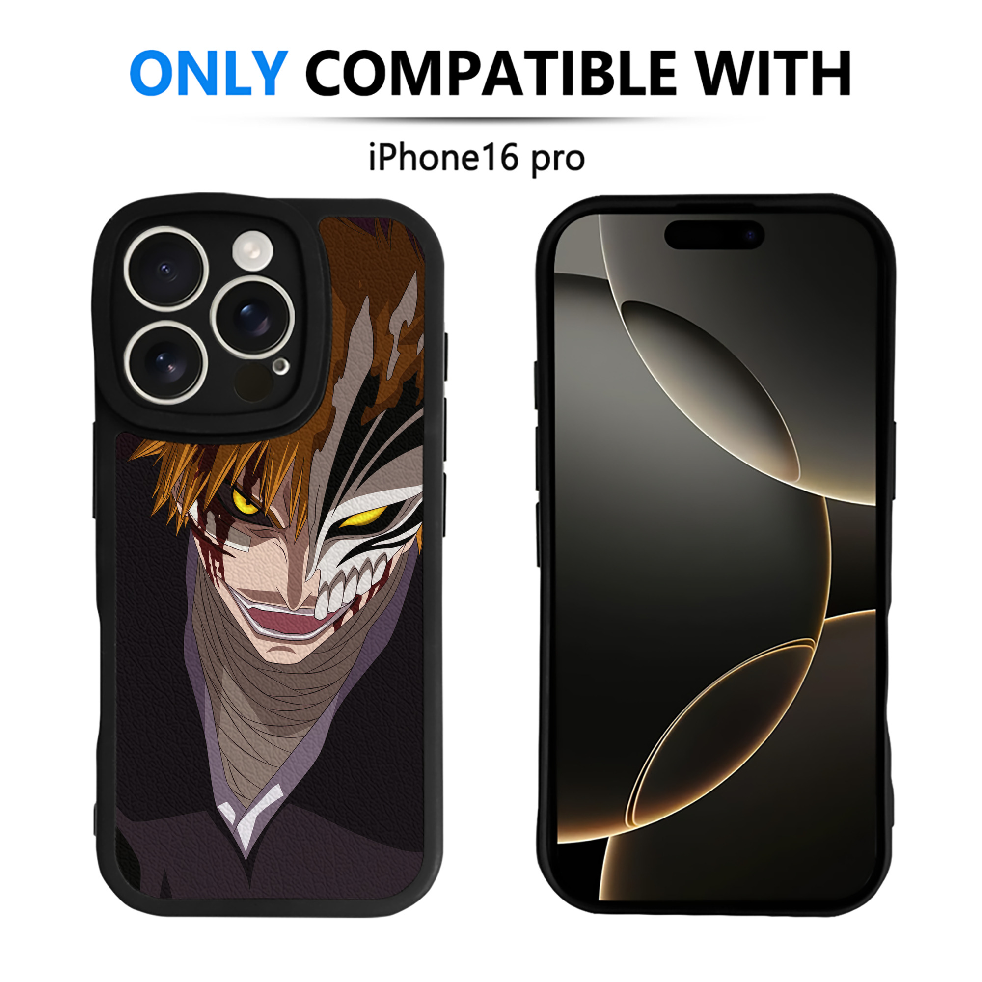 （画像用） ブリーチ BLEACH 【iPhone 16シリーズ対応】シリコンスマホケース（レザー調） 材質：シリコン